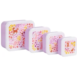 A Little Lovely Company Charlie Lunch & Snack Box flower garden