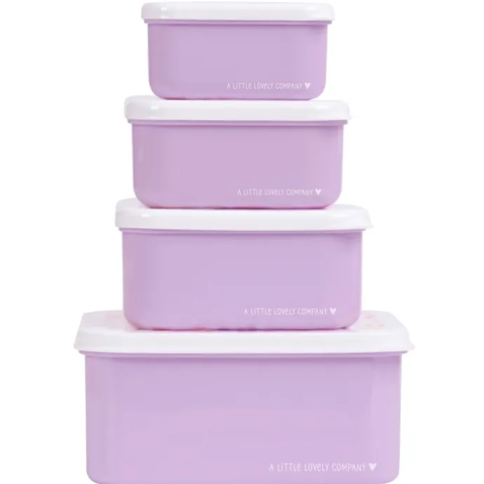 A Little Lovely Company Charlie Lunch & Snack Box flower garden