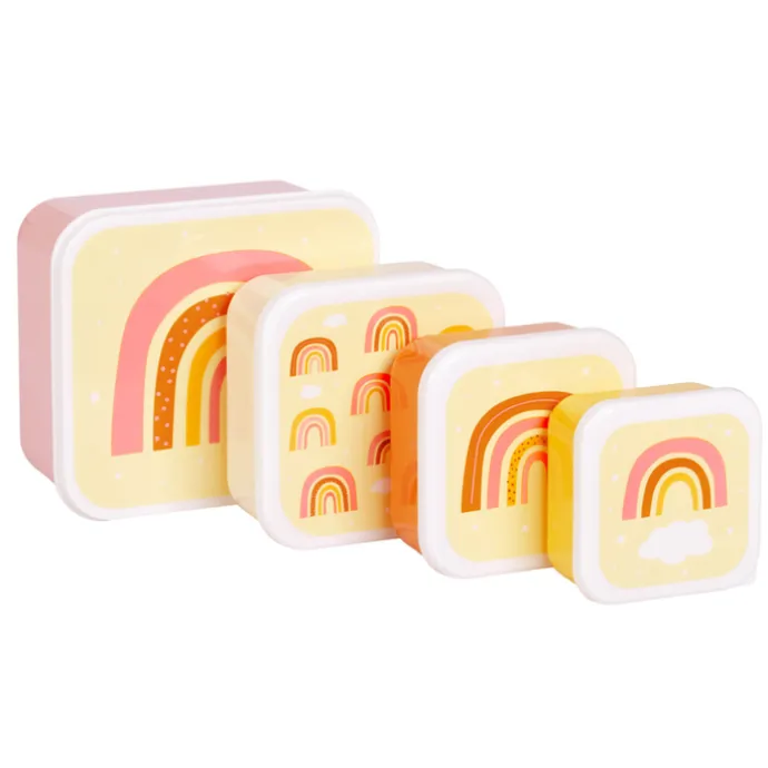 A Little Lovely Company Charlie Lunch & Snack Box rainbows