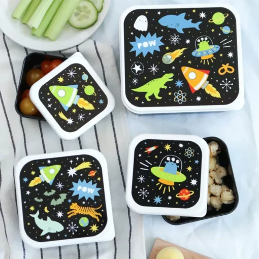 A Little Lovely Company Charlie Lunch & Snack Box galaxy