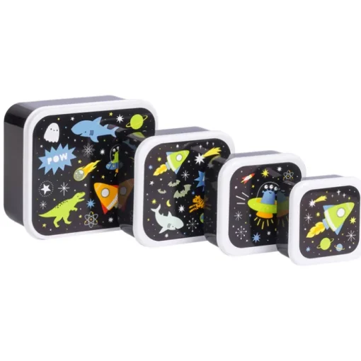 A Little Lovely Company Charlie Lunch & Snack Box galaxy