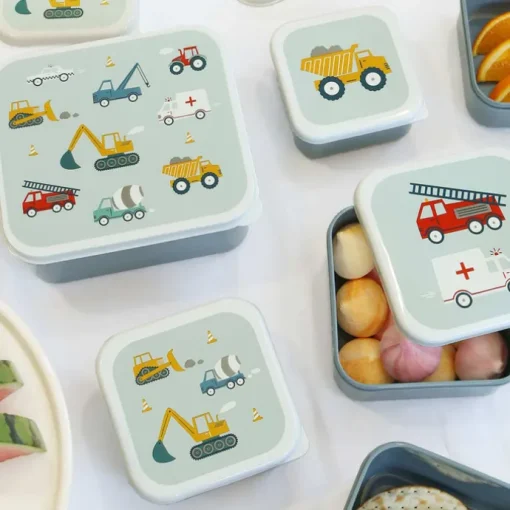 A Little Lovely Company Charlie Lunch & Snack Box vehicles