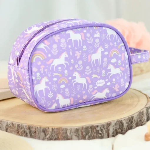 A Little Lovely Company Jules Toiletry Bag unicorn dreams