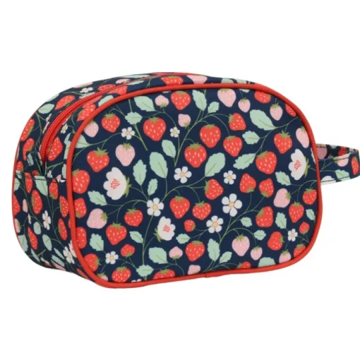 A Little Lovely Company Jules Toiletry Bag strawberries