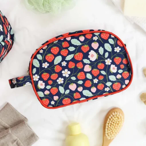 A Little Lovely Company Jules Toiletry Bag strawberries