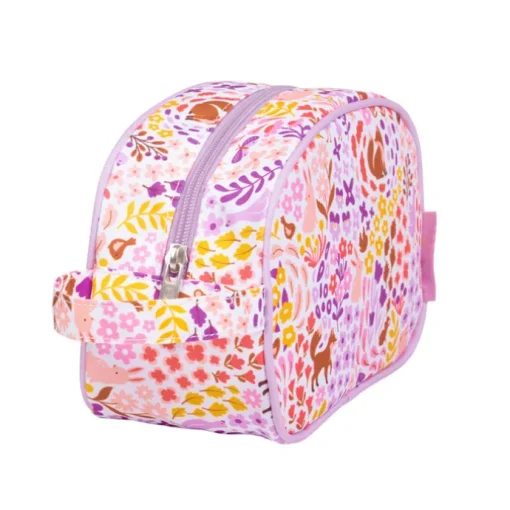 A Little Lovely Company Jules Toiletry Bag flower garden
