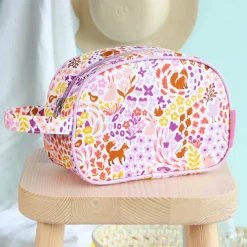 A Little Lovely Company Jules Toiletry Bag flower garden
