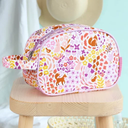 A Little Lovely Company Jules Toiletry Bag flower garden