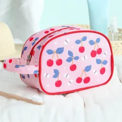 A Little Lovely Company Jules Toiletry Bag cherries