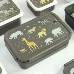 A Little Lovely Company Robin Bento Lunchbox savanna