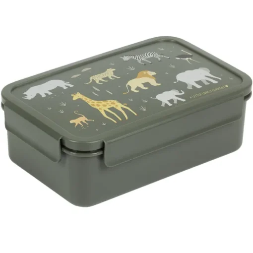 A Little Lovely Company Robin Bento Lunchbox savanna