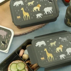 A Little Lovely Company Robin Bento Lunchbox savanna