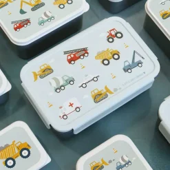A Little Lovely Company Robin Bento Lunchbox vehicles