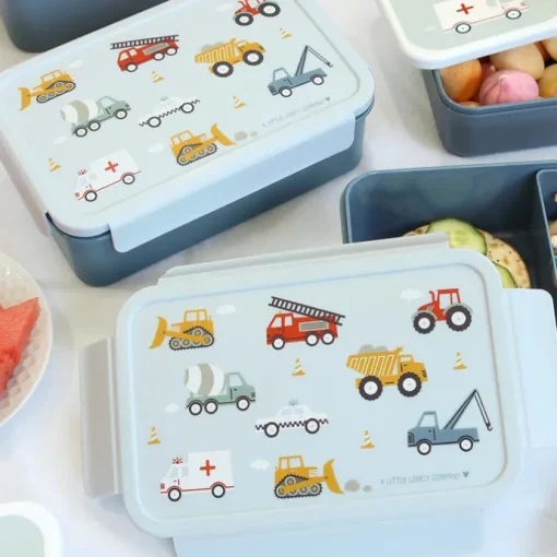 A Little Lovely Company Robin Bento Lunchbox vehicles