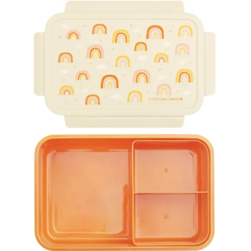 A Little Lovely Company Robin Bento Lunchbox rainbows