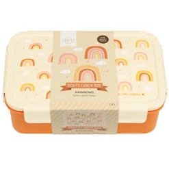 A Little Lovely Company Robin Bento Lunchbox rainbows