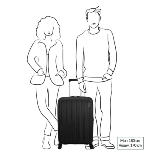 American Tourister Rejoy Spinner 68/25 TSA azure blue