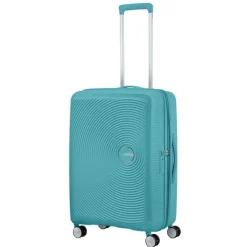 American Tourister Soundbox Spinner 67 Expandable turquoise tonic