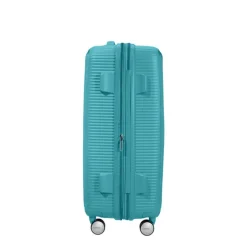 American Tourister Soundbox Spinner 67 Expandable turquoise tonic