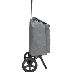 Beagles Shop & Go Cartease Boodschappentrolley donkergrijs