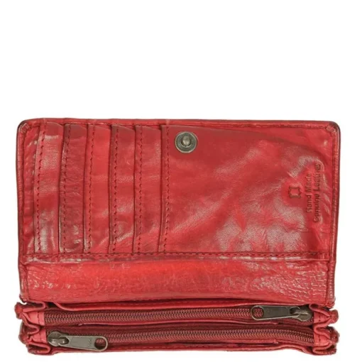 Bear Design Cow Lavato Dames Portemonnee 12cc red
