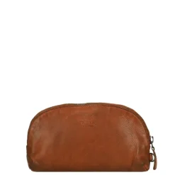 Bear Design Cow Lavato Make-Up Tasje cognac