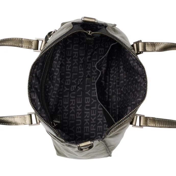 Burkely Creased Crystal Handbag gun metal