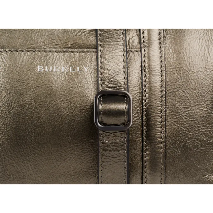 Burkely Creased Crystal Handbag gun metal