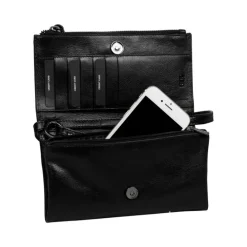 Burkely Creased Crystal Phone Bag black