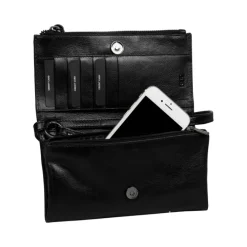 Burkely Creased Crystal Phone Bag black