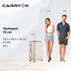 CarryOn Skyhopper 4 Wiel Trolley 78 champagne