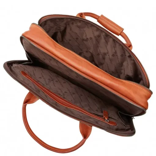 Castelijn & Beerens Firenze Business Laptoptas 17" licht bruin