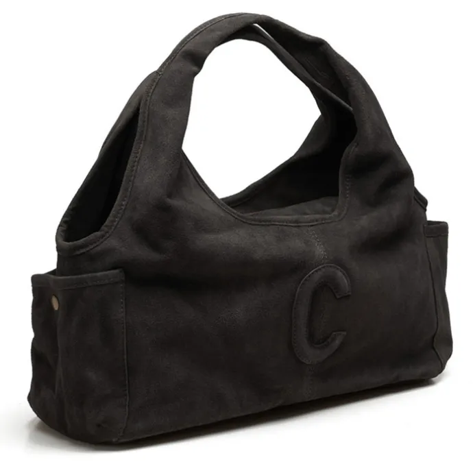 Chabo Suede Sophie Mini Shopper black