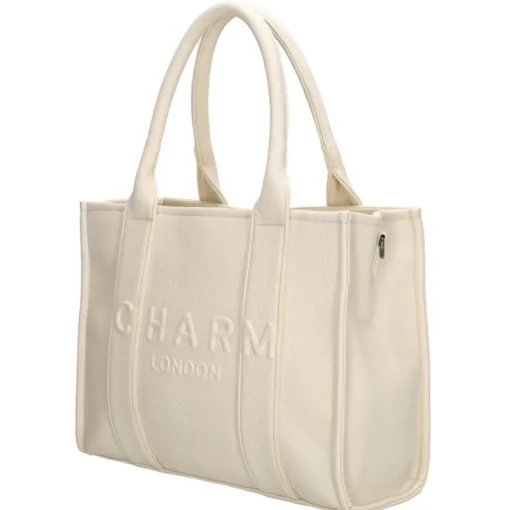 Charm London Bond Shopper broken white