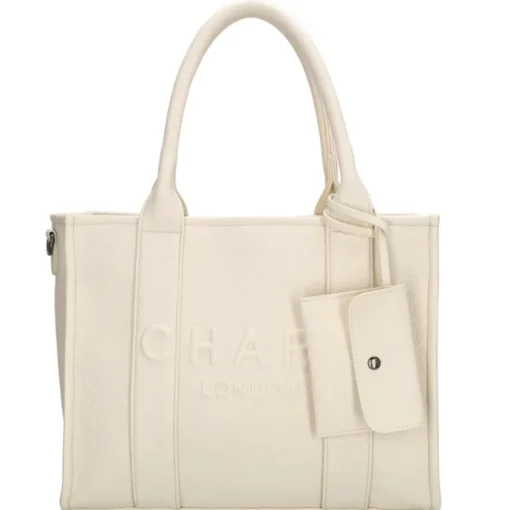Charm London Bond Shopper broken white
