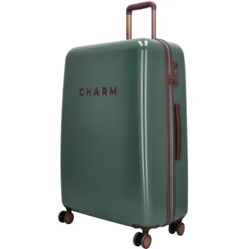 Charm London Capetown Trolley Set dark green