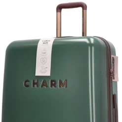 Charm London Capetown Trolley Set dark green