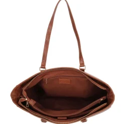 Charm London Midwood Shopper 15.6 inch laptopvak cognac croco