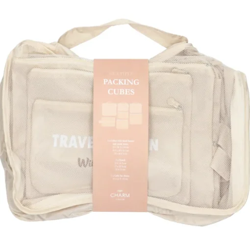 Charm London Travel Accessoires Packingcubes taupe