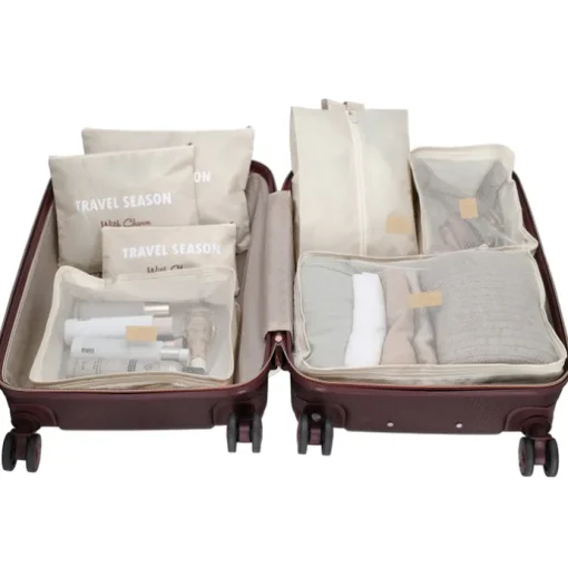 Charm London Travel Accessoires Packingcubes taupe