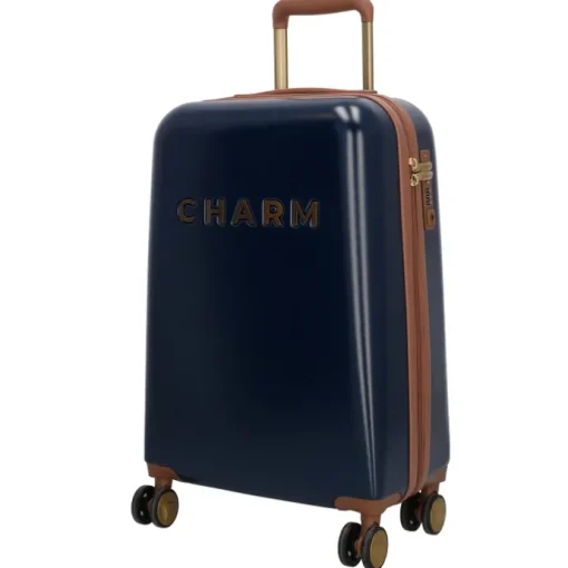 Charm London Travel Trolley Set blauw