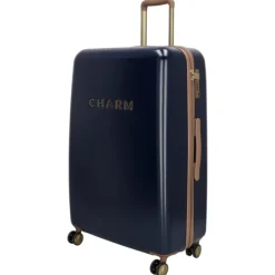 Charm London Travel Trolley Set blauw