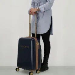 Charm London Travel Trolley Set blauw