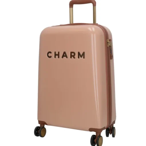 Charm London Travel Trolley Set roze