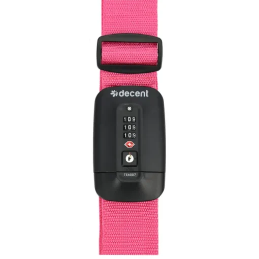 Decent Luggagestrap TSA-Lock pink