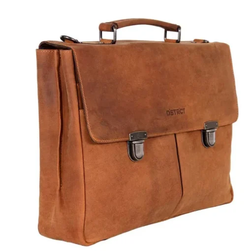 DSTRCT Wall Street Workingbag 15" cognac