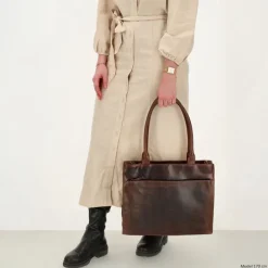 Hide & Stitches Next Navajo Laptopbag darkbrown