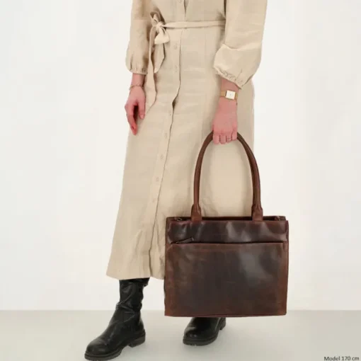 Hide & Stitches Next Navajo Laptopbag darkbrown