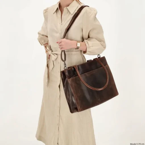 Hide & Stitches Next Navajo Laptopbag darkbrown