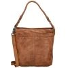 Hide & Stitches Paint Rock Hobo Shoulderbag cognac